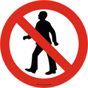 PROline Floor Sign - 430mm - No Pedestrians - Store Fittings Direct