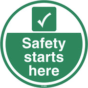PROline Floor Sign - 450mm - Safety Starts Here - Store Fittings Direct