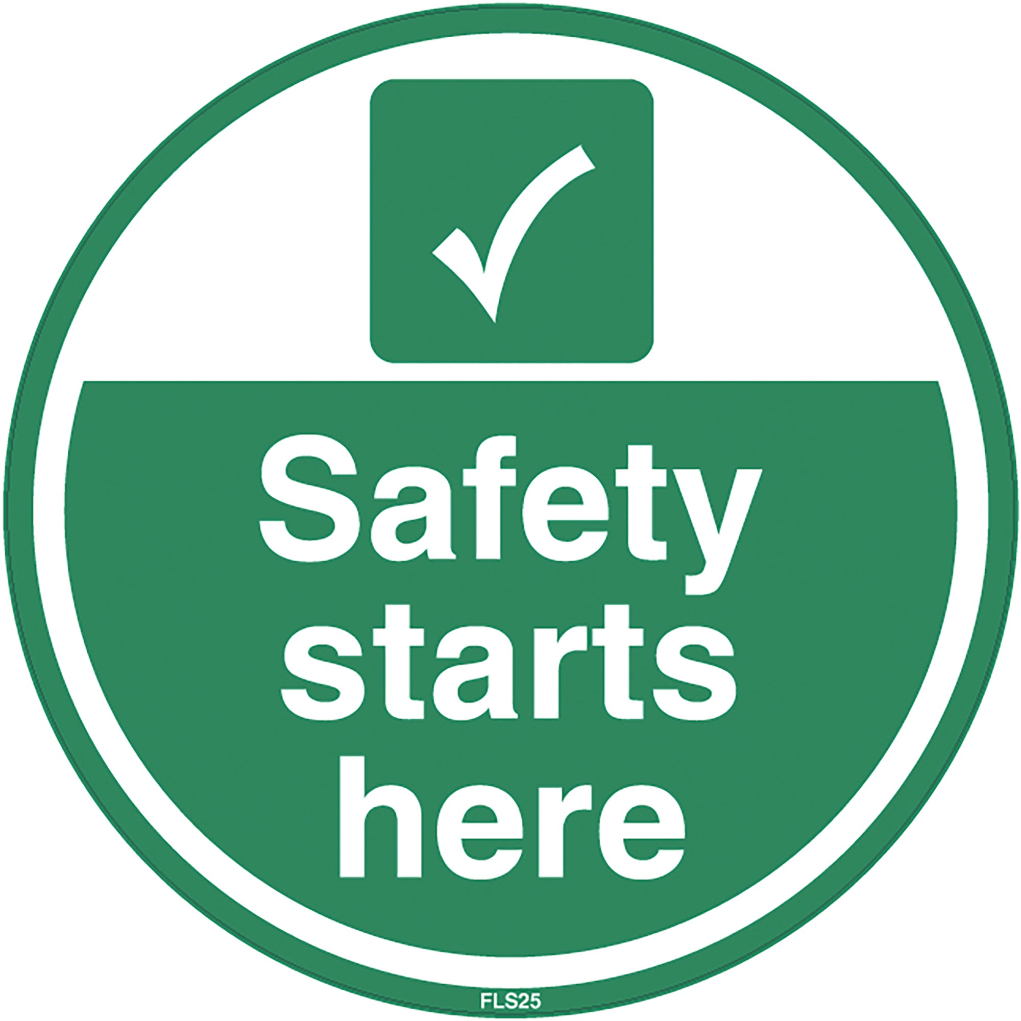 PROline Floor Sign - 450mm - Safety Starts Here - Store Fittings Direct