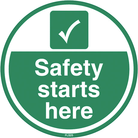 PROline Floor Sign - 450mm - Safety Starts Here - Store Fittings Direct