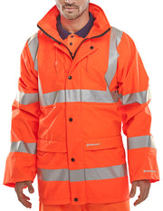 Hi-Vis Breathable Pu Jacket