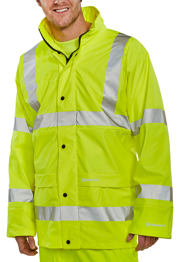 Hi-Vis Breathable Pu Jacket