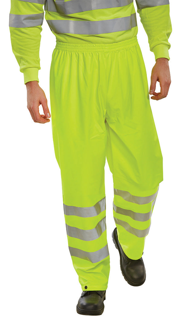 Hi-Vis PU Overtrousers