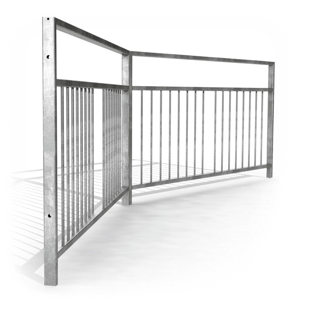 Pedestrian Guardrails with Visibility Gap - Store Fittings Direct