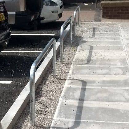 Perimeter Hoop Barrier Galvanised 48mm - Store Fittings Direct