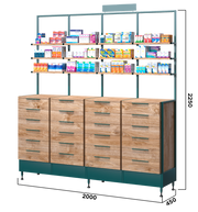 Pharmacy Checkout Wall Cabinet | By Blencoe - Store Fittings Direct