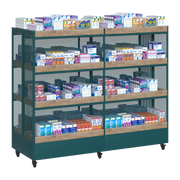 Pharmacy Mobile Gondola Island | By Blencoe - Store Fittings Direct