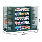 Pharmacy Standard Gondola Island | By Blencoe - Store Fittings Direct
