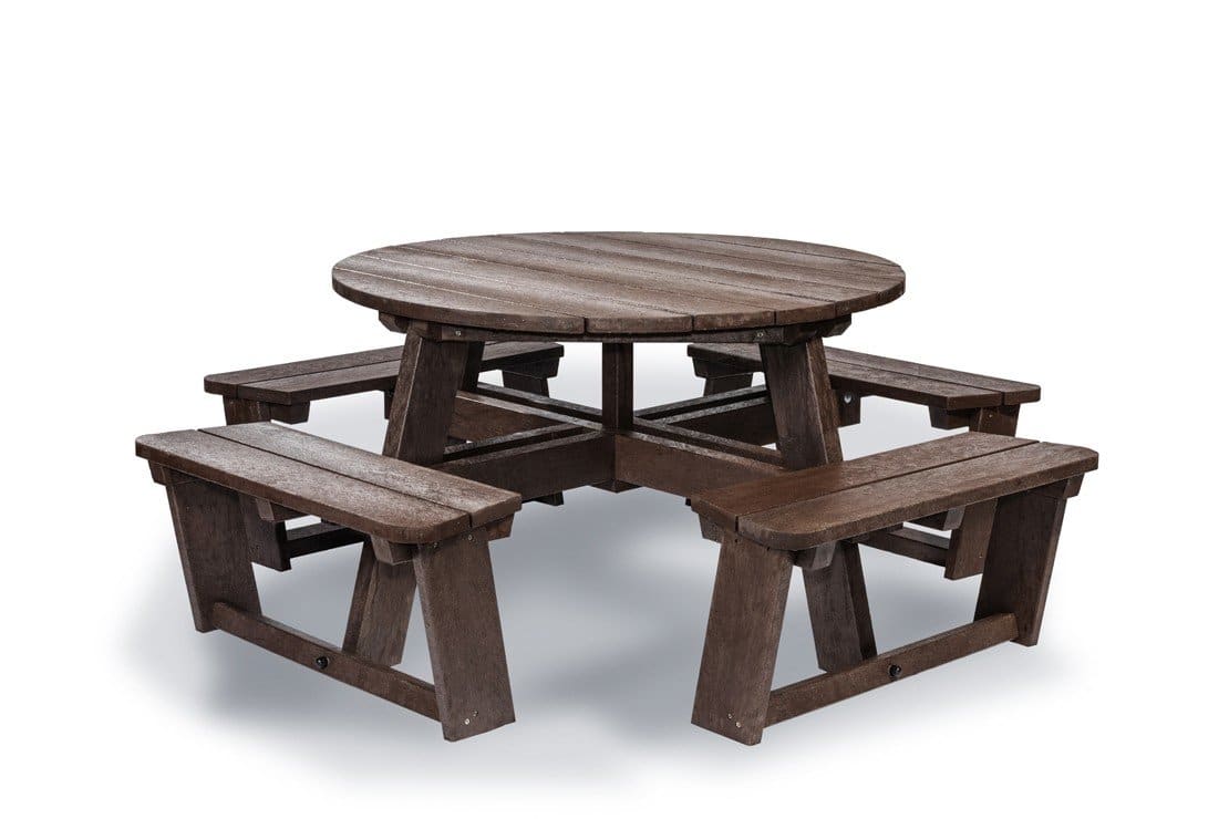 Recycled Plastic Round Picnic Table