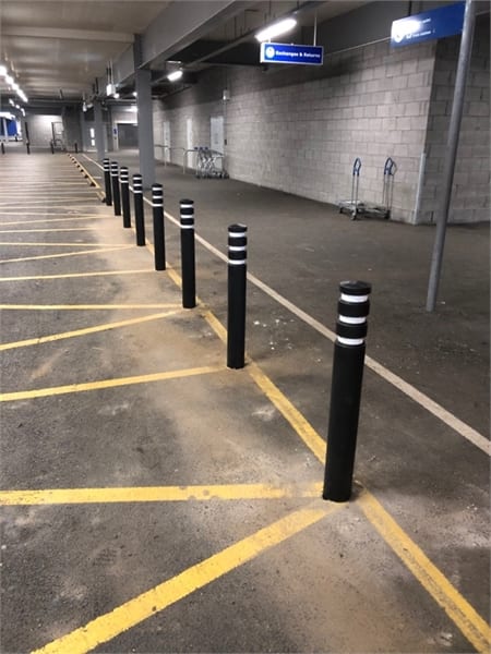 Plastic Bollard EV Charger Protection - Store Fittings Direct