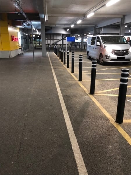 Plastic Bollard EV Charger Protection - Store Fittings Direct