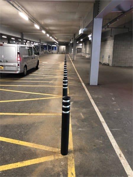 Plastic Bollards | Recycled with a Steel Core - Store Fittings Direct