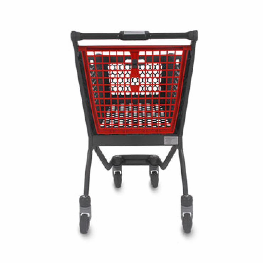 Plastic Shopping Trolley Red 75L