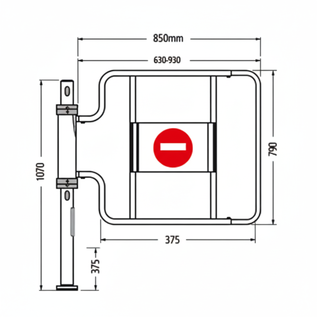 Push Button Automatic Swing Gate | Entrance Gate | mGate - Store Fittings Direct