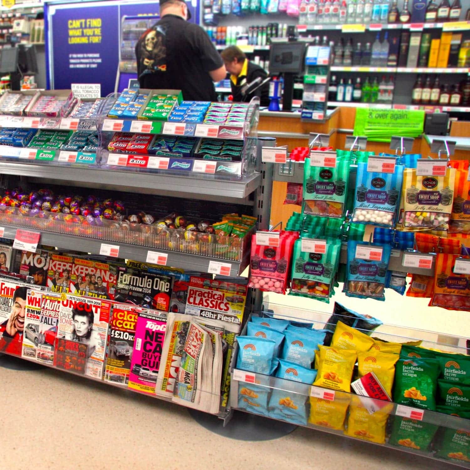 Queue Management System | Standard Shelf Bay Merchandising Queuing System - Store Fittings Direct