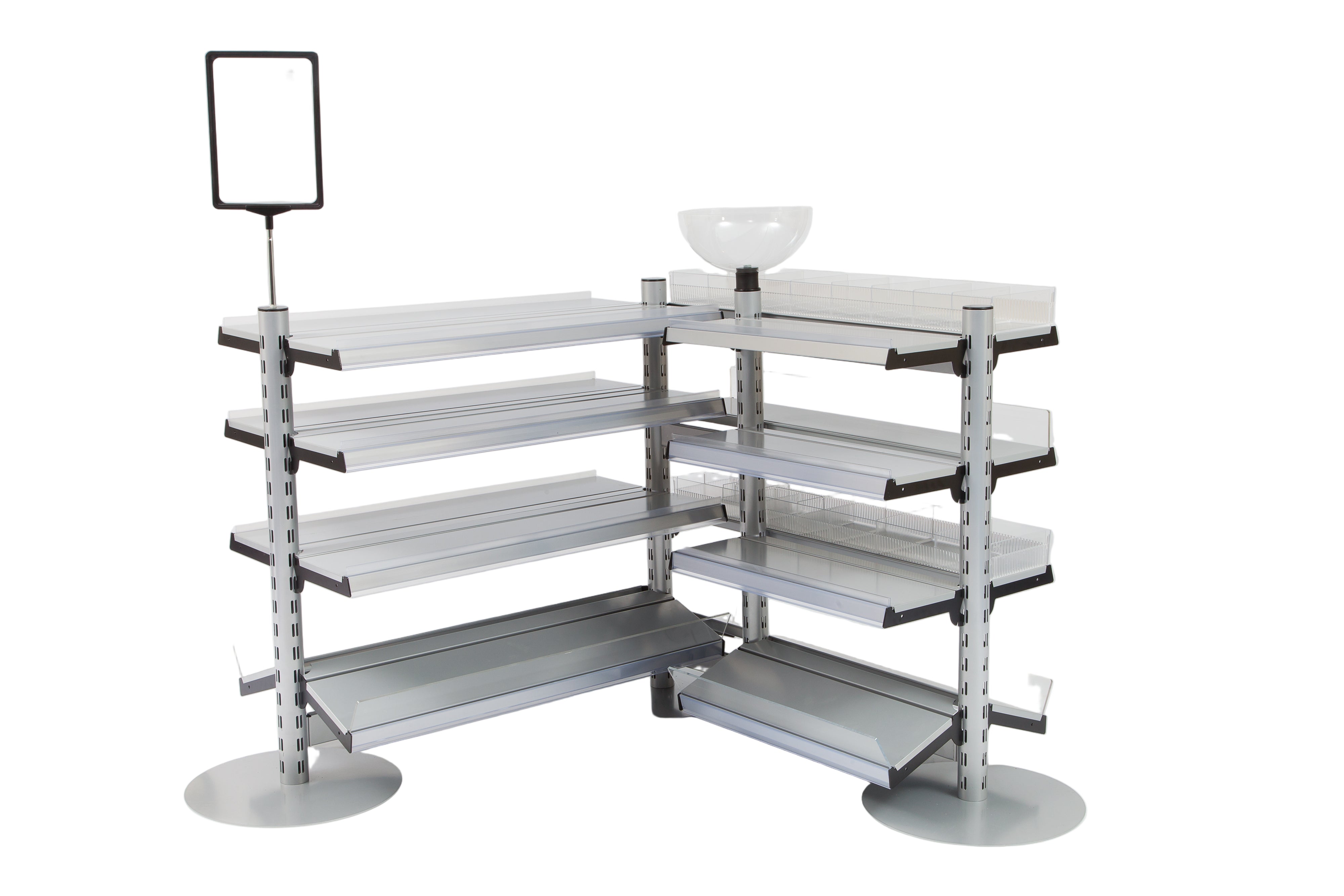 Queue Management System | Standard Shelf Bay Merchandising Queuing System - Store Fittings Direct