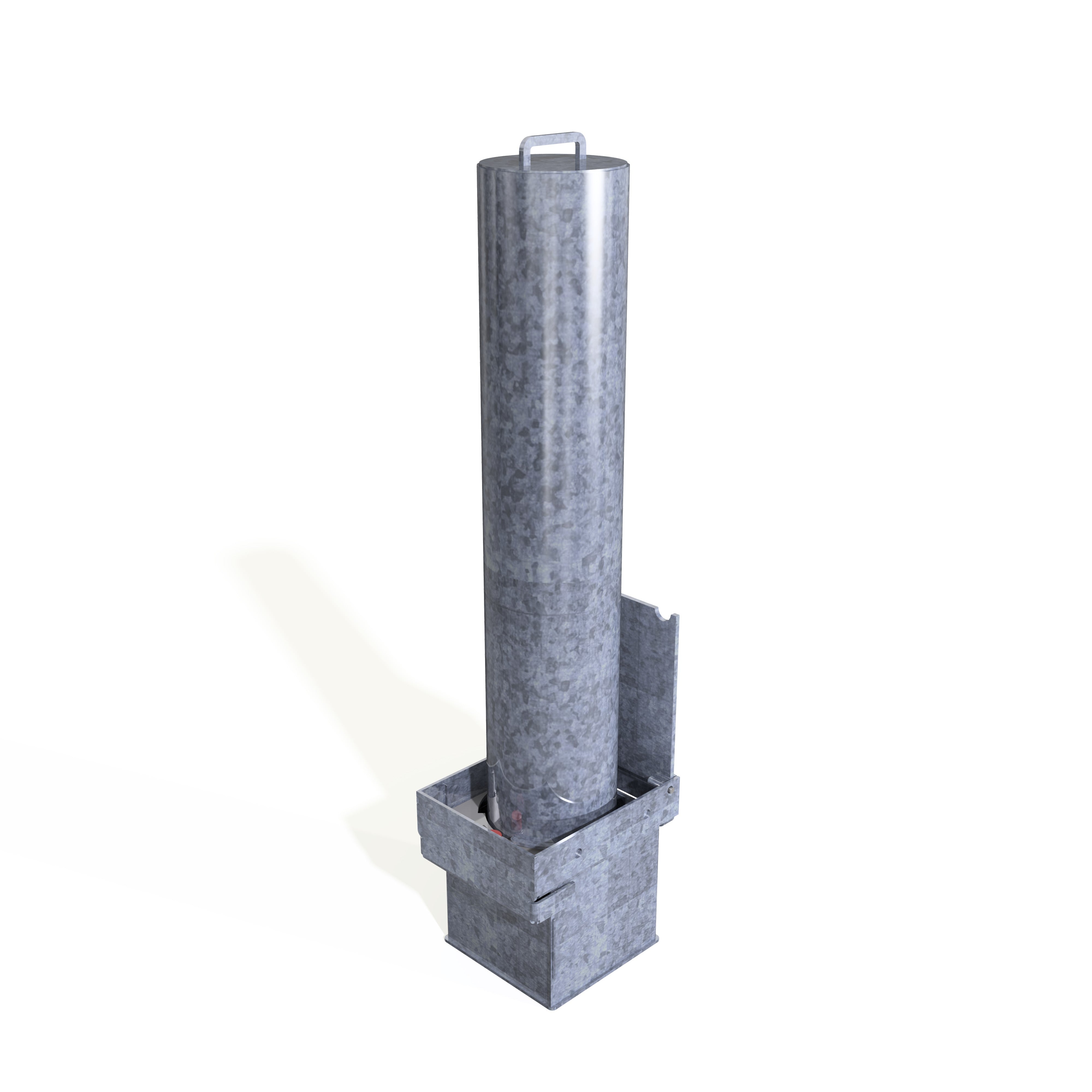 RGP 900 Removable Bollard with integral Lock - Store Fittings Direct