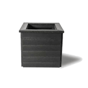 Recycled Plastic Planter with Rim