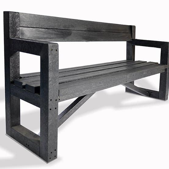 Recycled Plastic City Bench - Store Fittings Direct