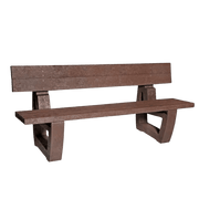 Recycled Plastic Fully Moulded Bench - Store Fittings Direct