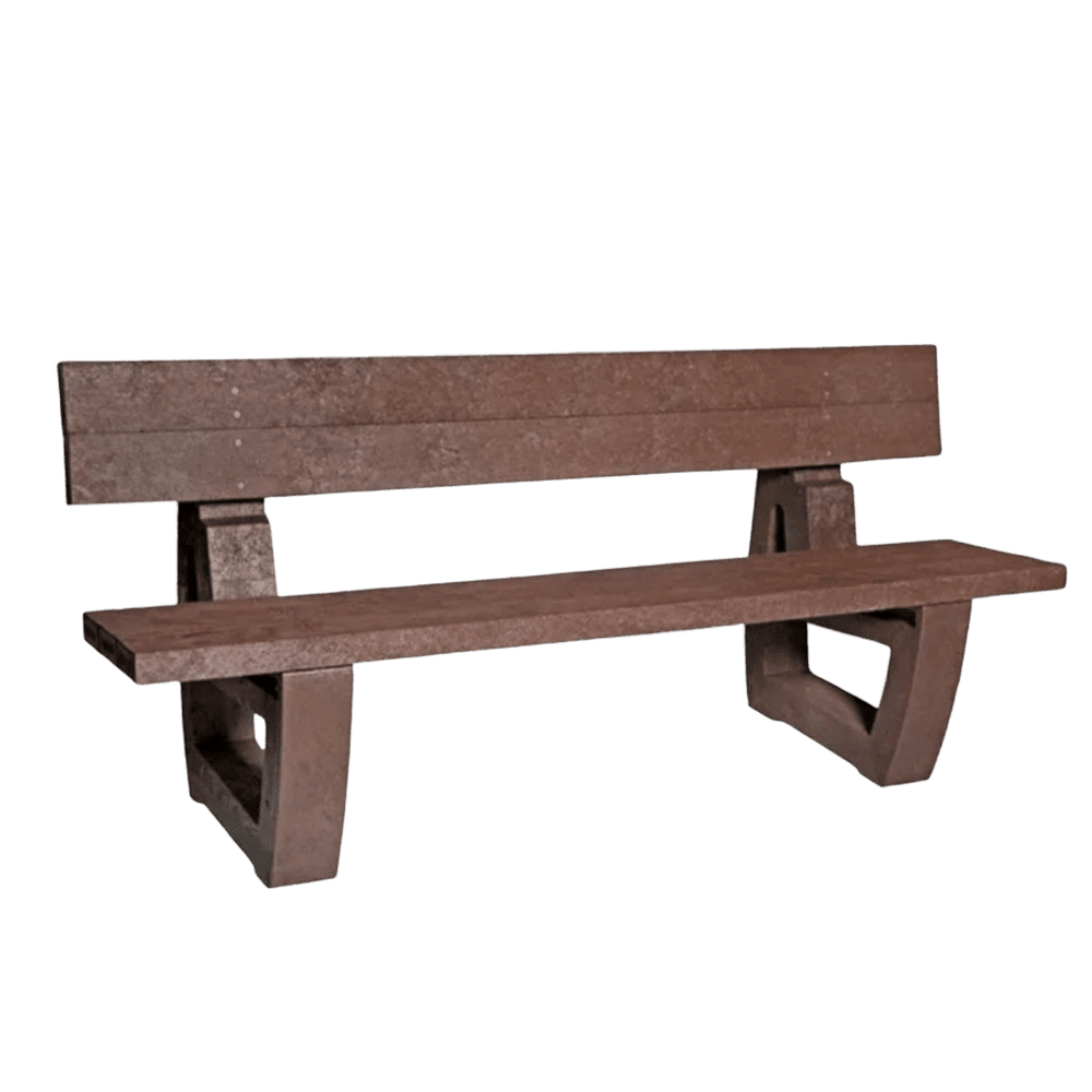 Recycled Plastic Fully Moulded Bench