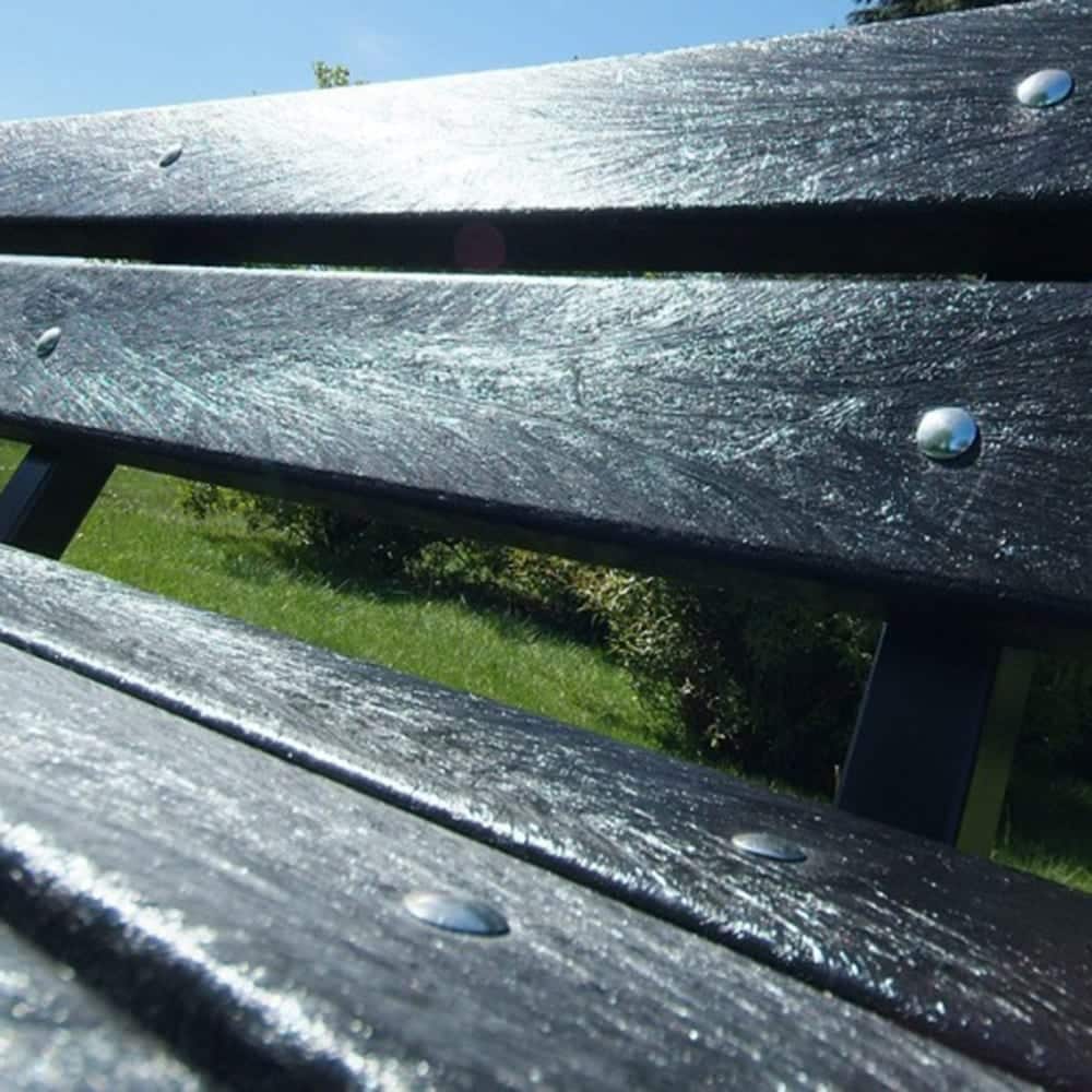 Recycled Plastic & Steel Frame Bench