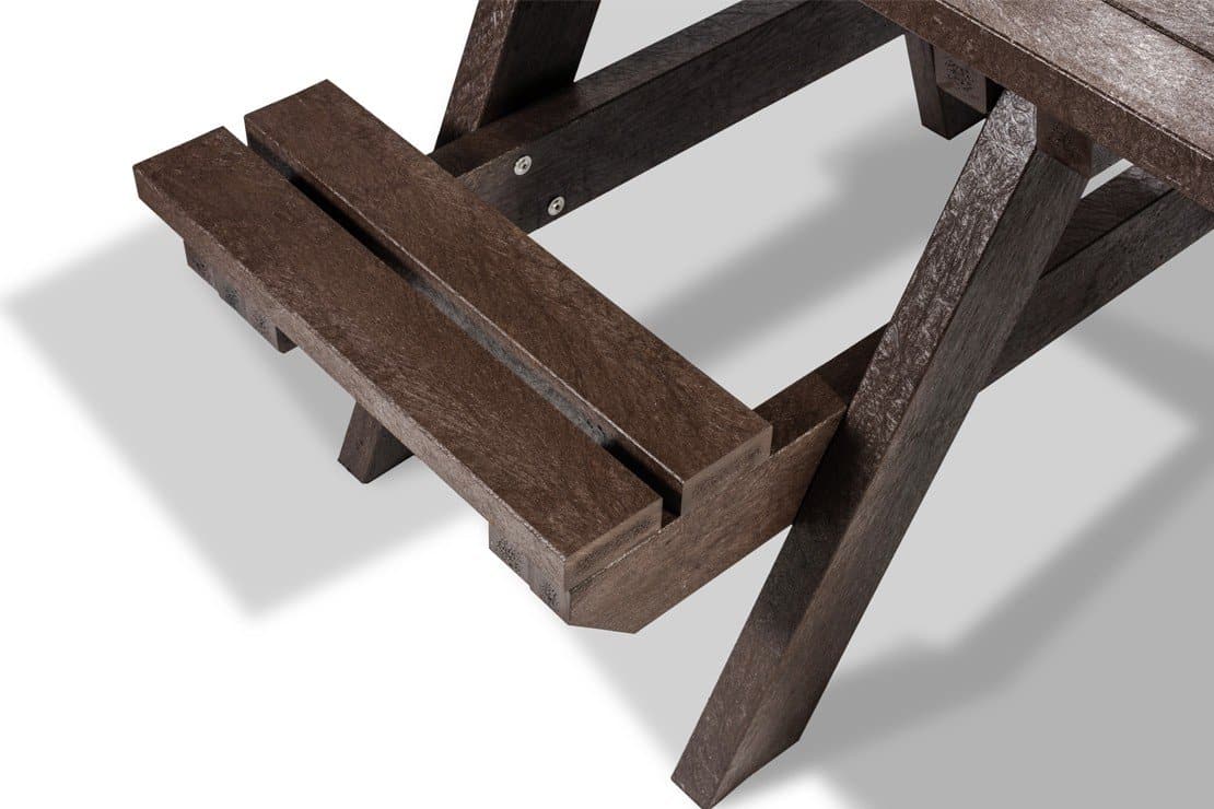 Recycled Plastic Picnic Table with Wheelchair Access - Store Fittings Direct