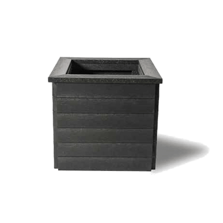 Recycled Plastic Planter with Rim - Store Fittings Direct