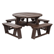 Recycled Plastic Round Picnic Table - Store Fittings Direct