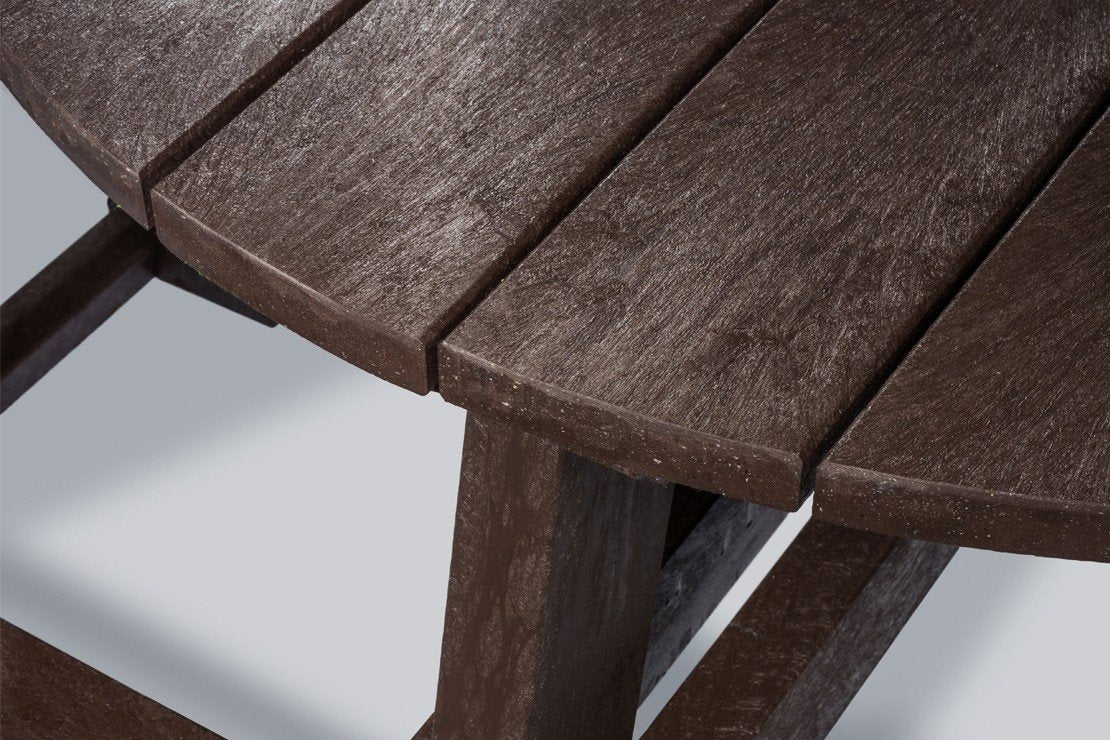 Recycled Plastic Round Picnic Table - Store Fittings Direct