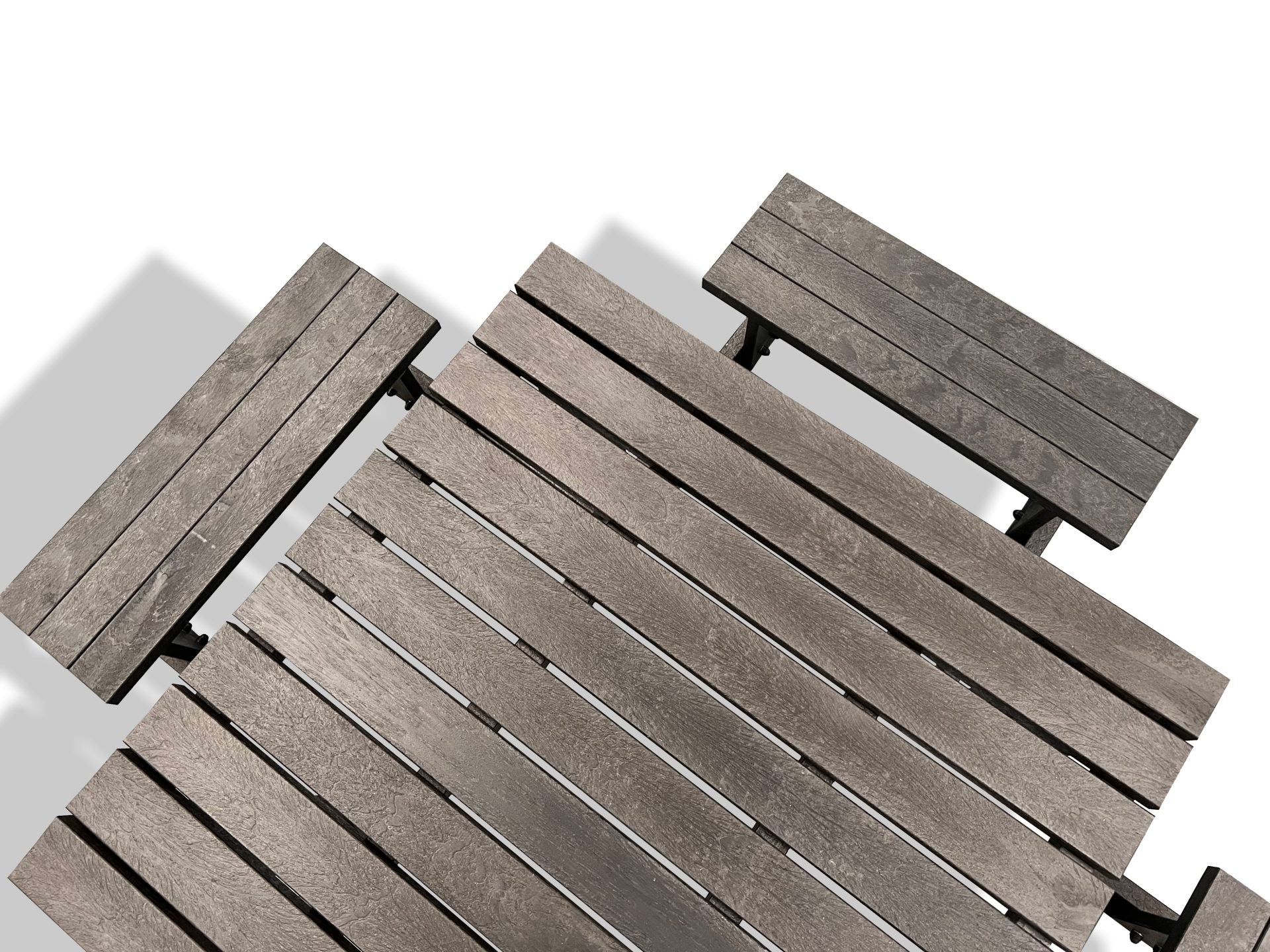 Recycled Plastic Square Picnic Table | 8 Seater - Store Fittings Direct