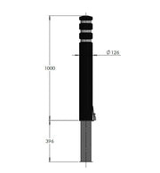 Recycled Removable Plastic Bollard Lockable - Store Fittings Direct