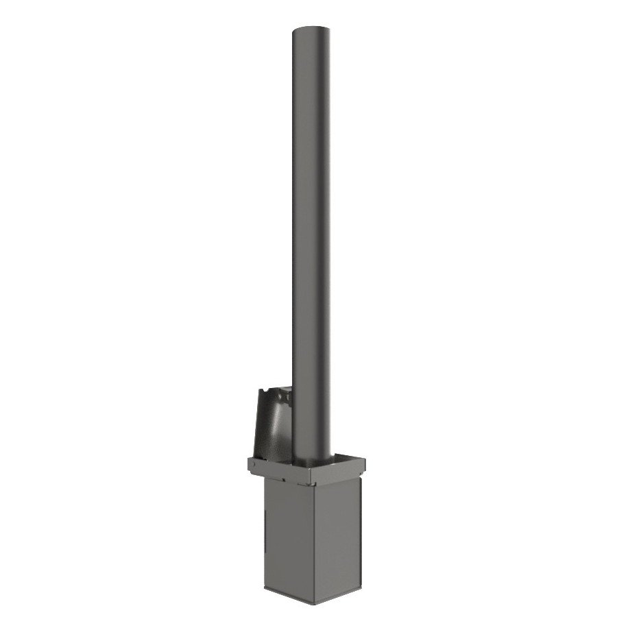 Removeable Galvanised Steel Bollards | 1200mm Above Ground - Store Fittings Direct