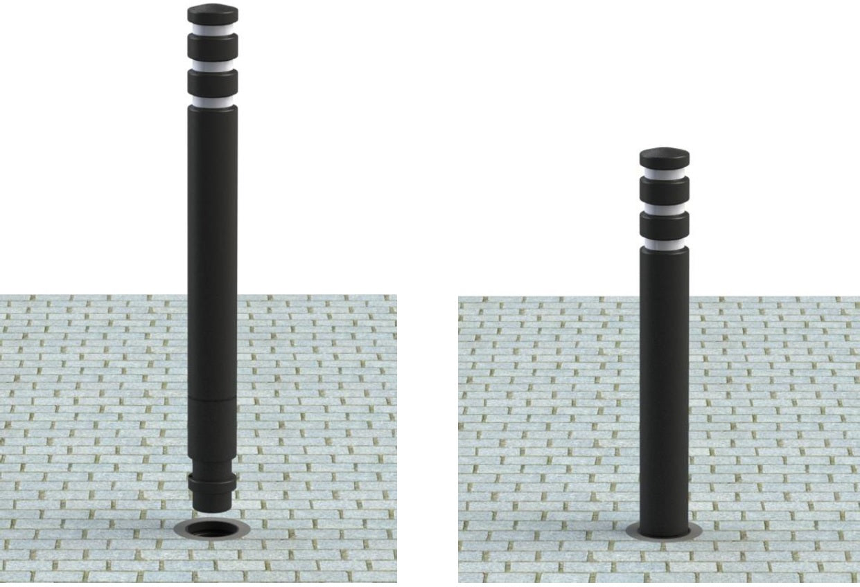 Replaceable Plastic Bollards - Replaceable and Recycled - Store Fittings Direct