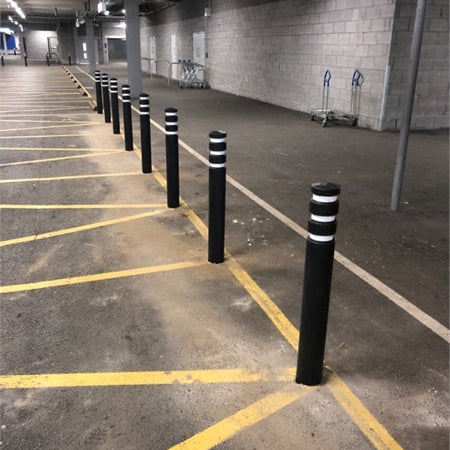 Recycled Removable Plastic Bollard Lockable - Store Fittings Direct