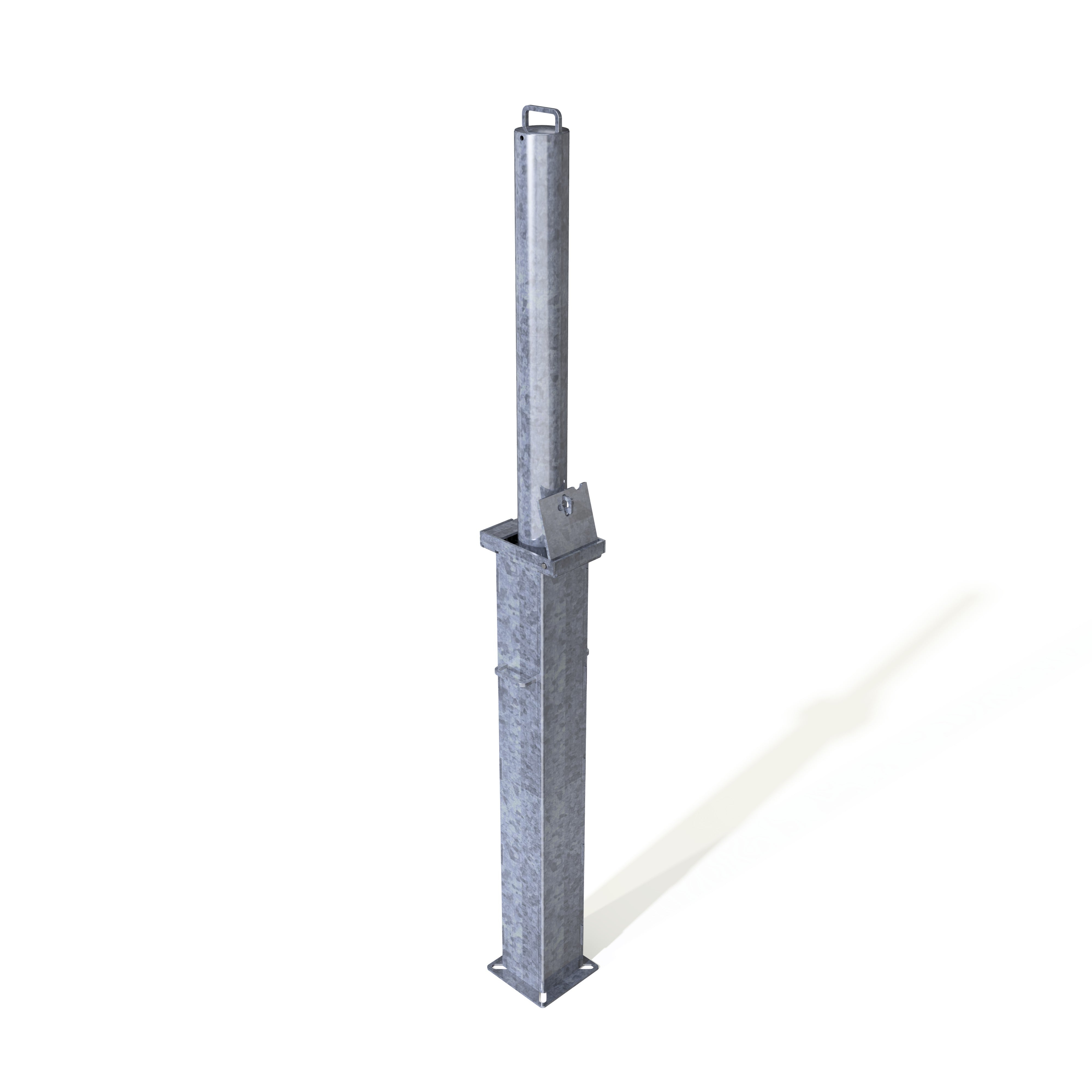 Retractapost 745mm FB (Fire Brigade) Telescopic Bollard - Store Fittings Direct