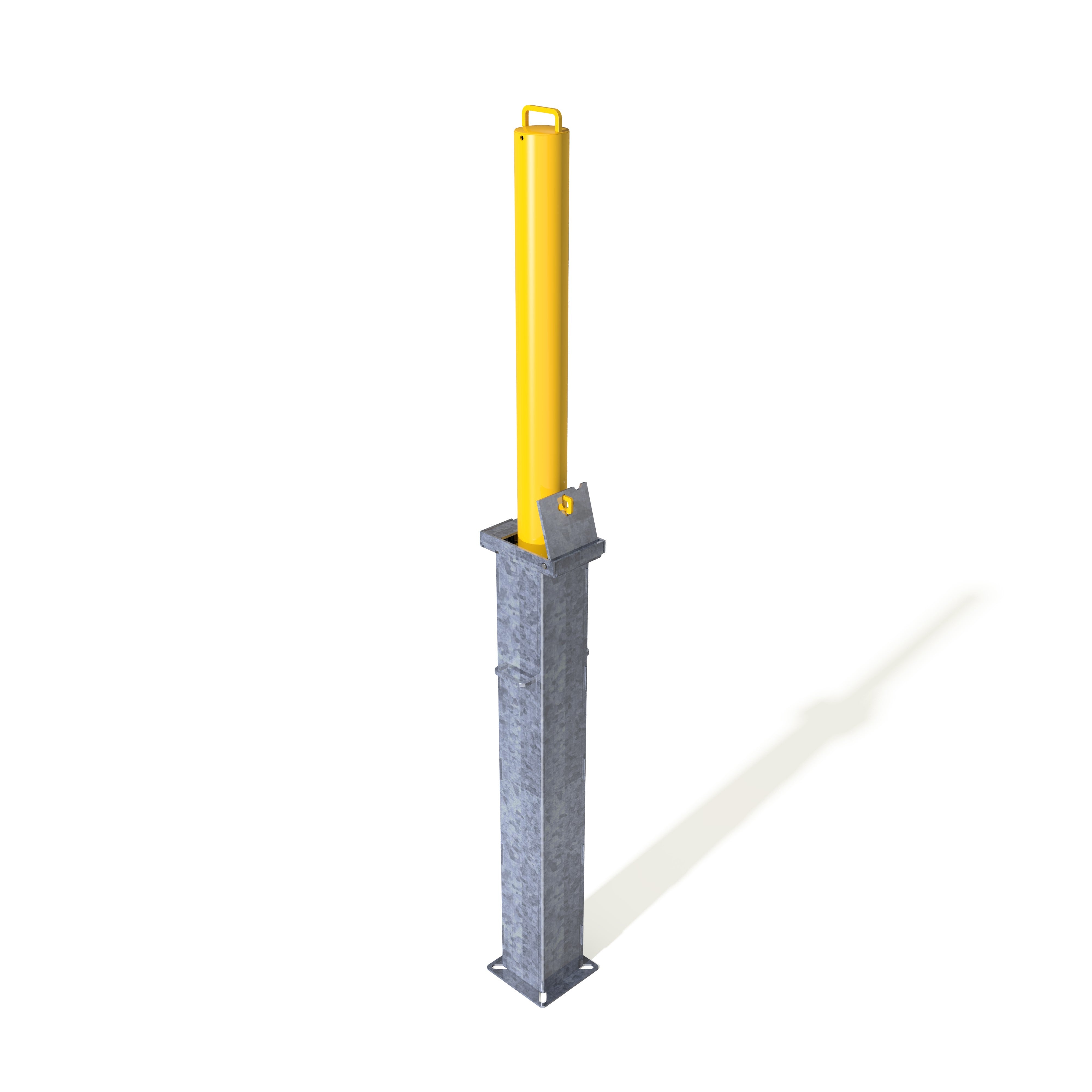 Retractapost 745mm FB (Fire Brigade) Telescopic Bollard - Store Fittings Direct