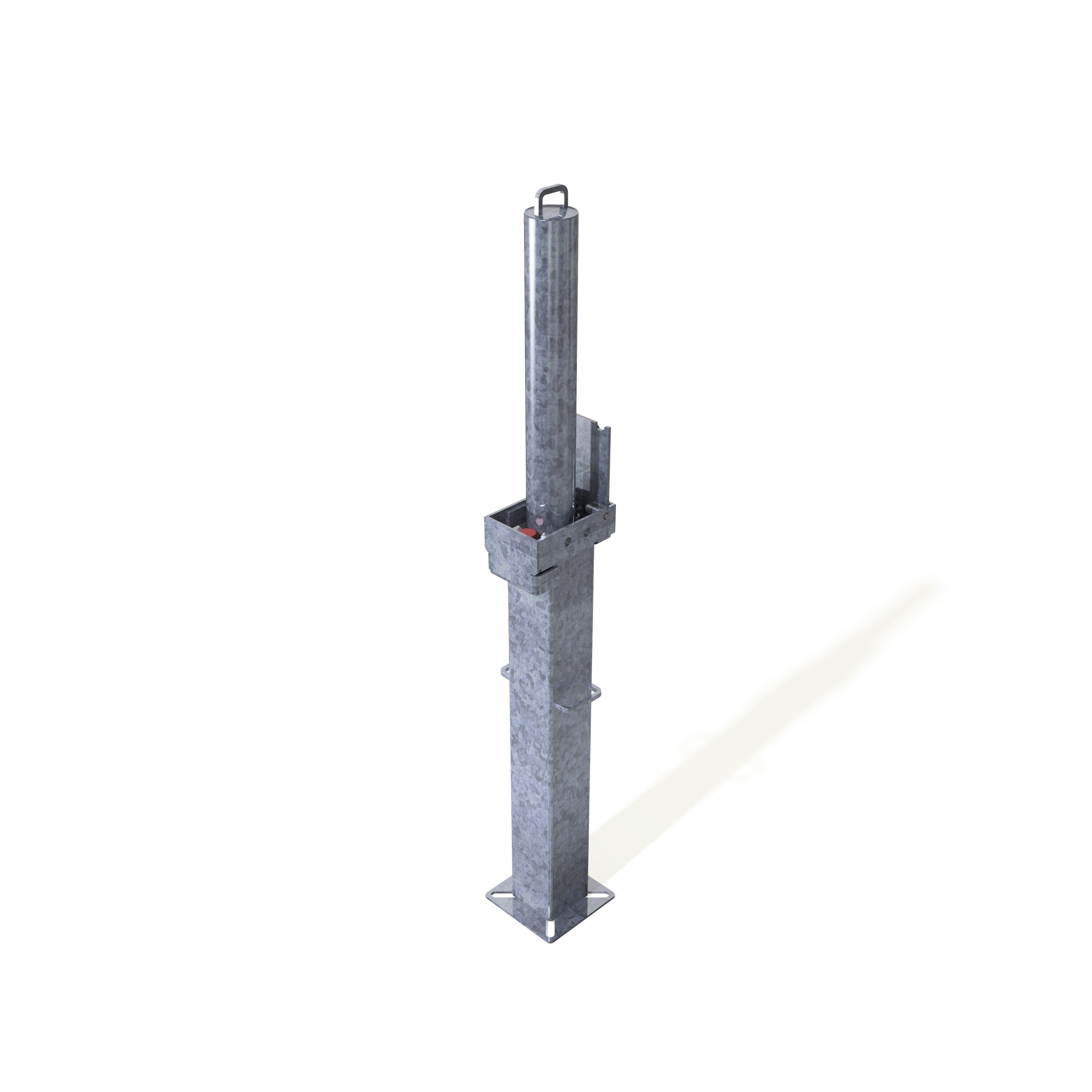 Retractapost-GL 500 Telescopic Bollard - Galvanised or Galvanised & Colour - Store Fittings Direct