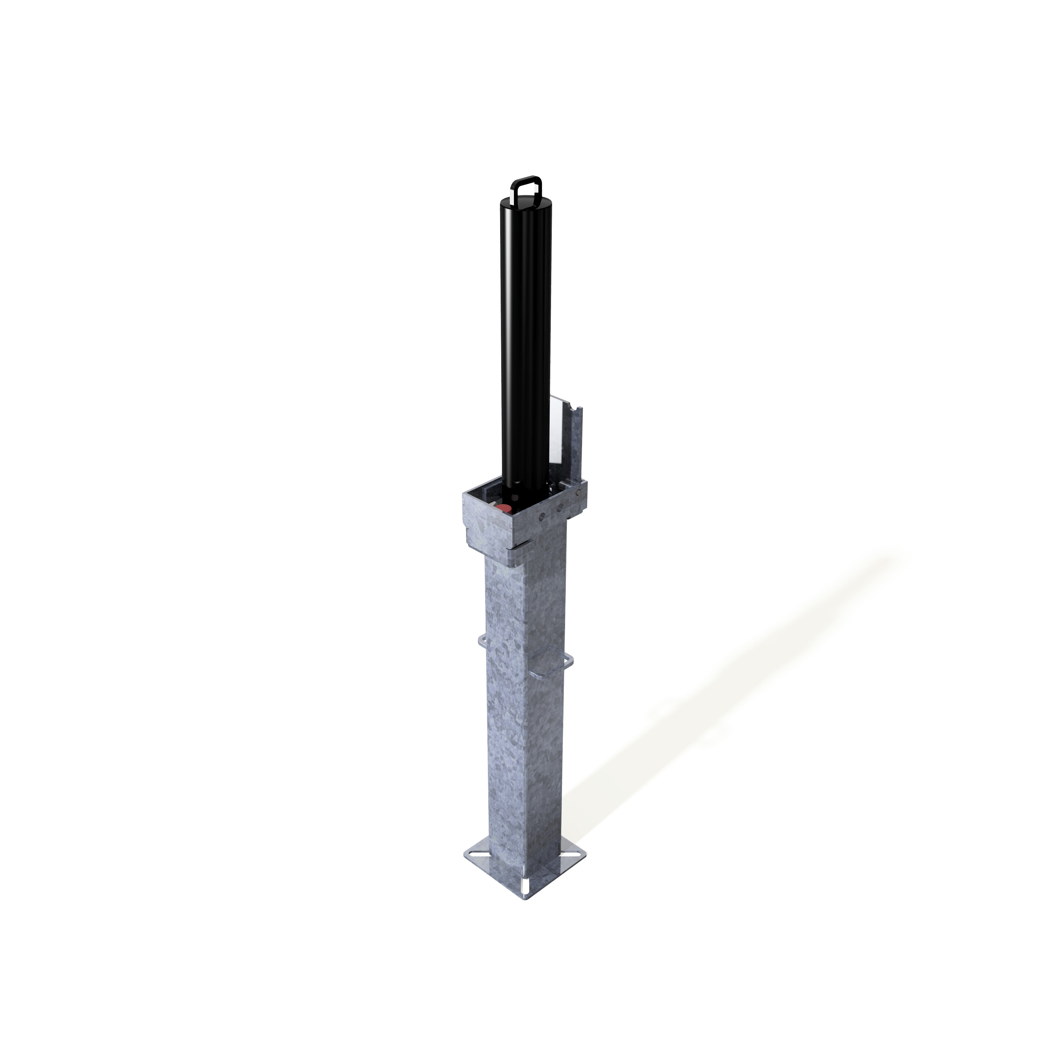 Retractapost-GL 500 Telescopic Bollard - Galvanised or Galvanised & Colour - Store Fittings Direct
