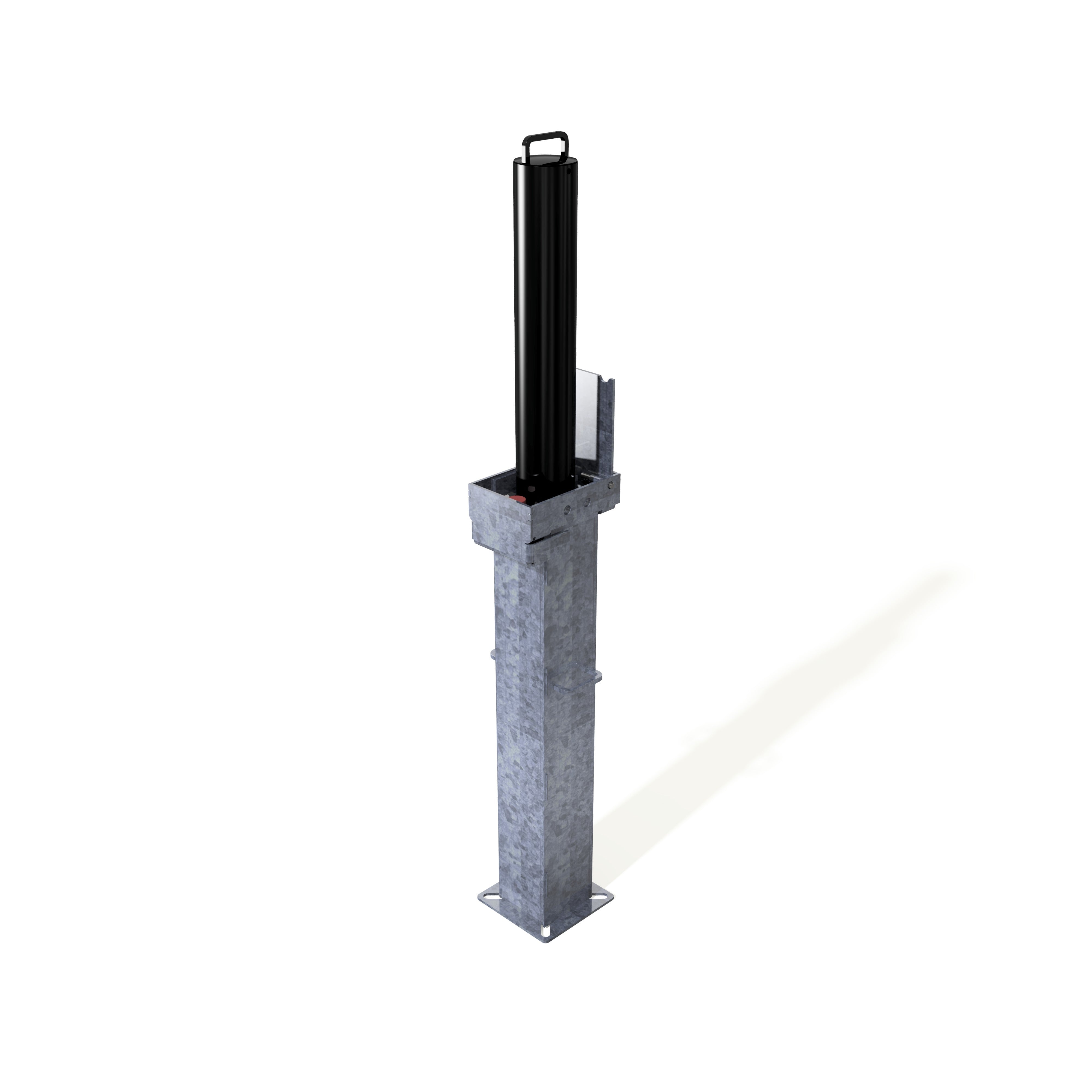 Retractapost-GL 500 Telescopic Bollard - Galvanised or Galvanised & Colour - Store Fittings Direct