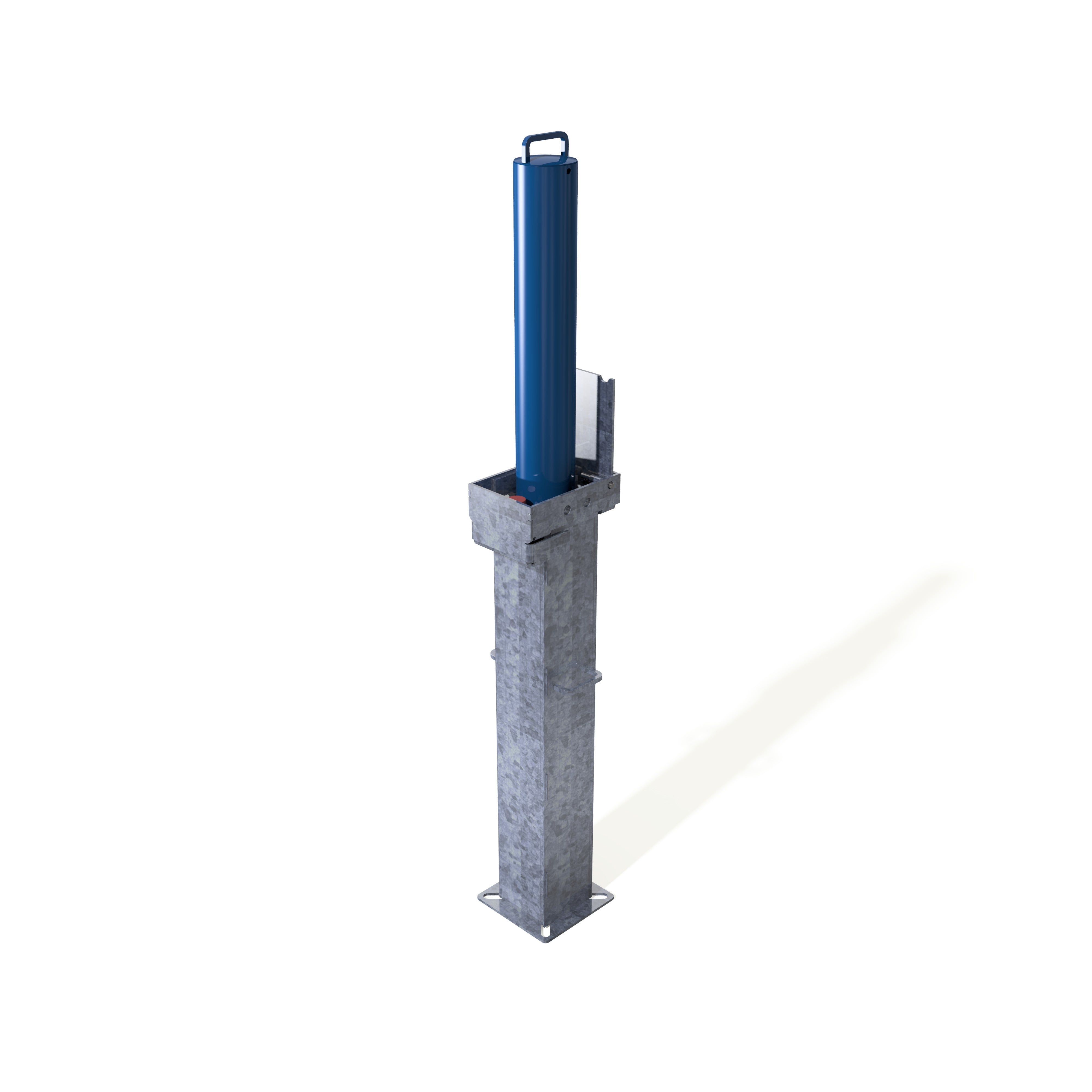 Retractapost-GL 500 Telescopic Bollard - Galvanised or Galvanised & Colour - Store Fittings Direct