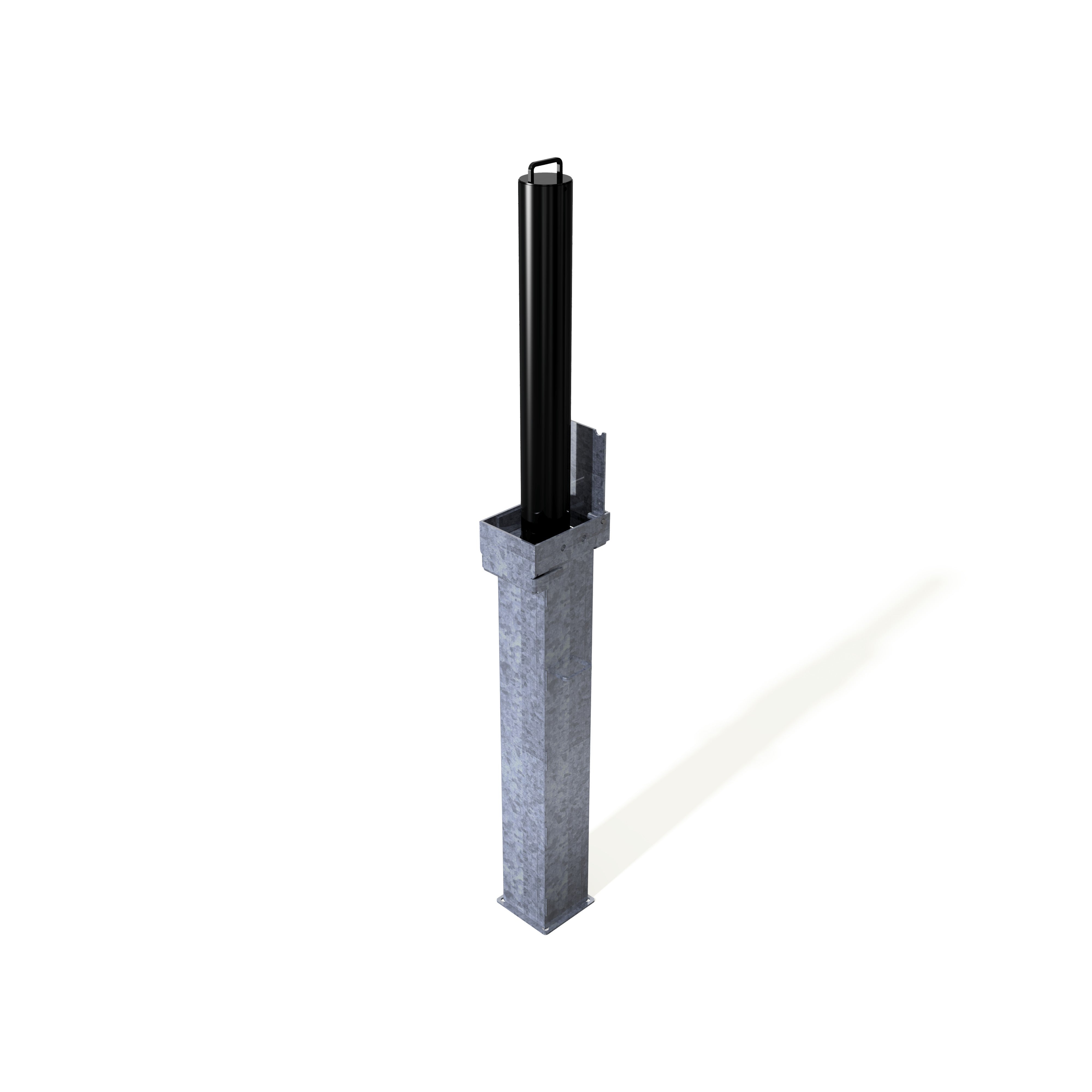 Retractapost-GL 745 Telescopic Bollard - Galvanised or Galvanised & Coated - Store Fittings Direct