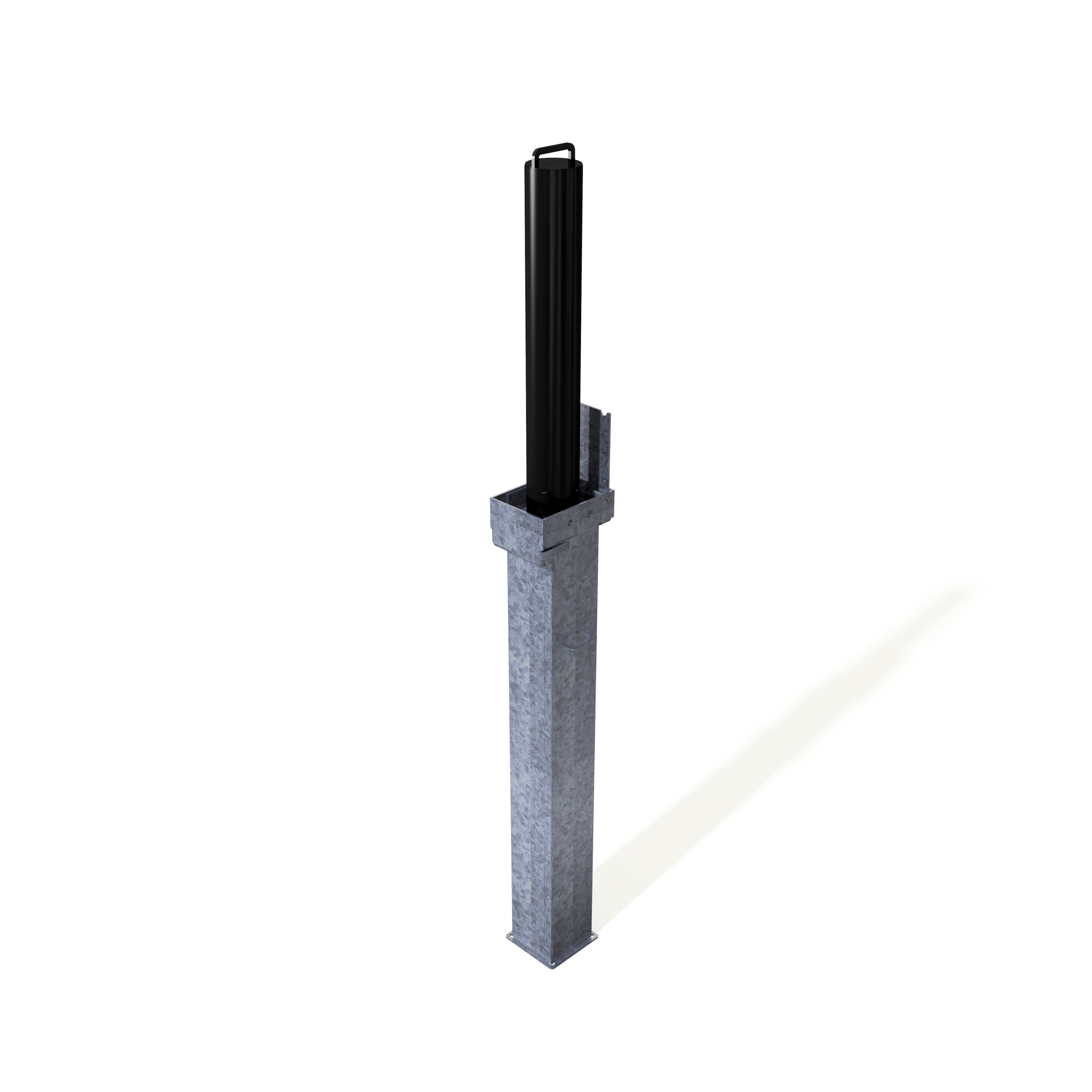 Retractapost-GL 745 Telescopic Bollard - Galvanised or Galvanised & Coated - Store Fittings Direct