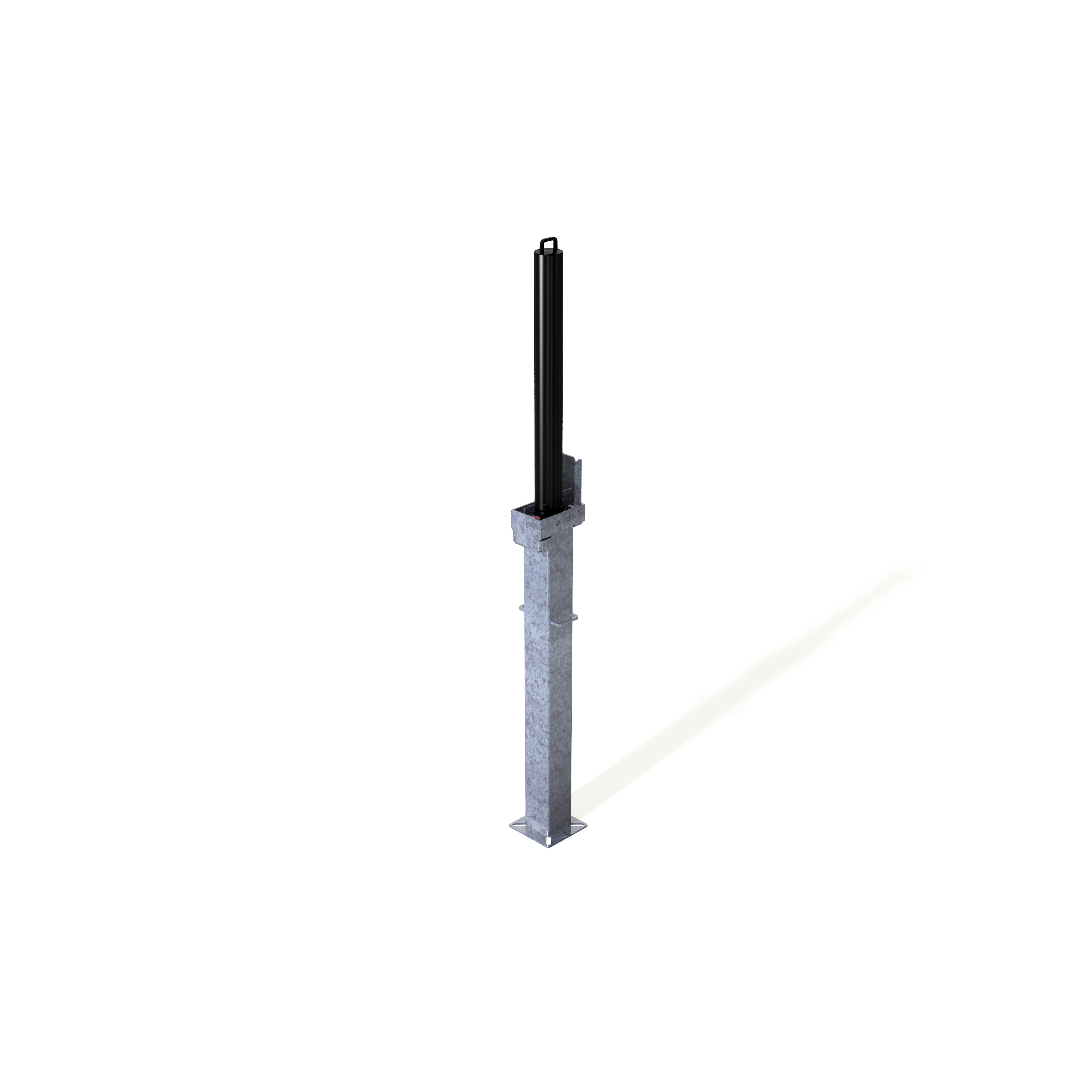 Retractapost-GL 745 Telescopic Bollard - Galvanised or Galvanised & Coated - Store Fittings Direct