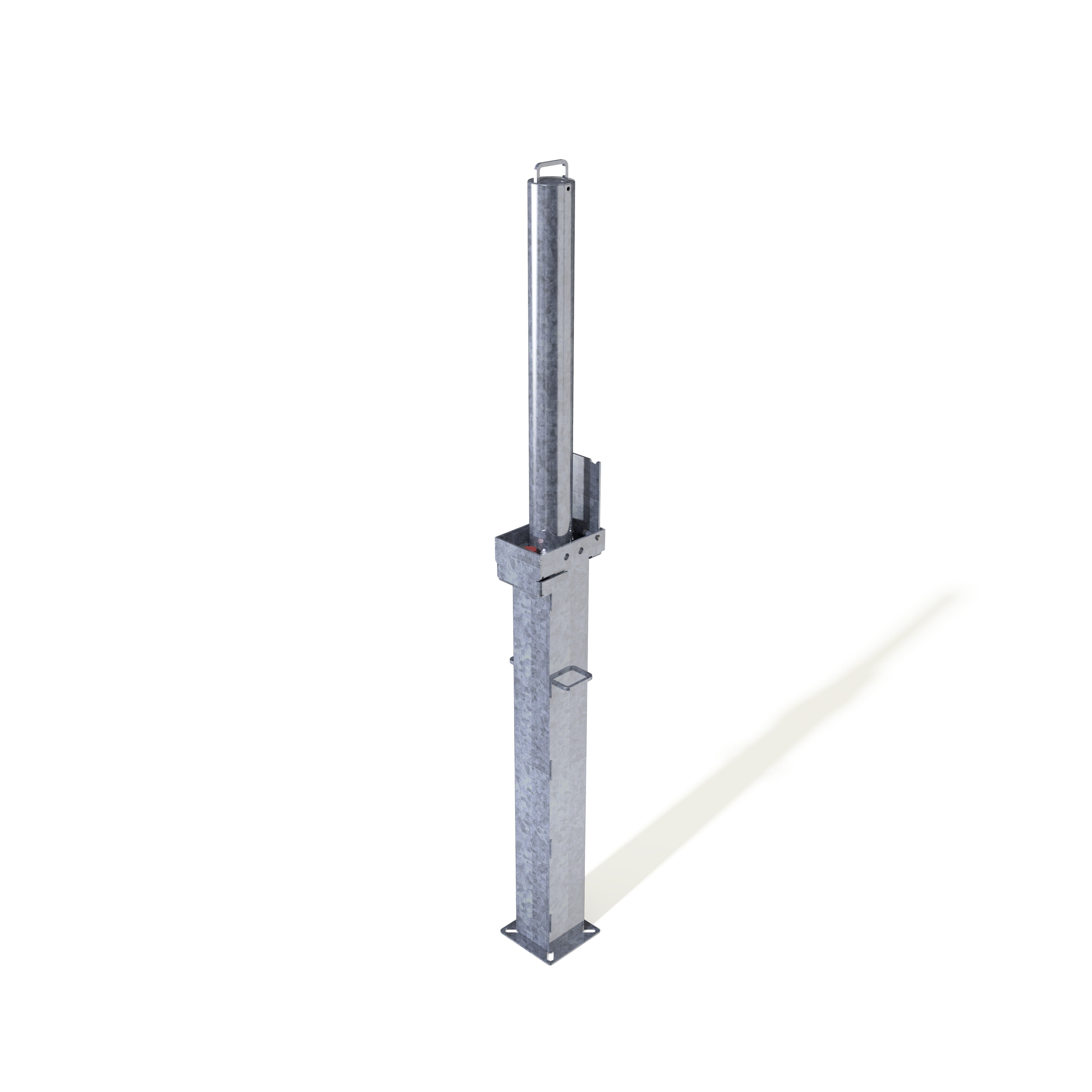 Retractapost-GL 745 Telescopic Bollard - Galvanised or Galvanised & Coated - Store Fittings Direct