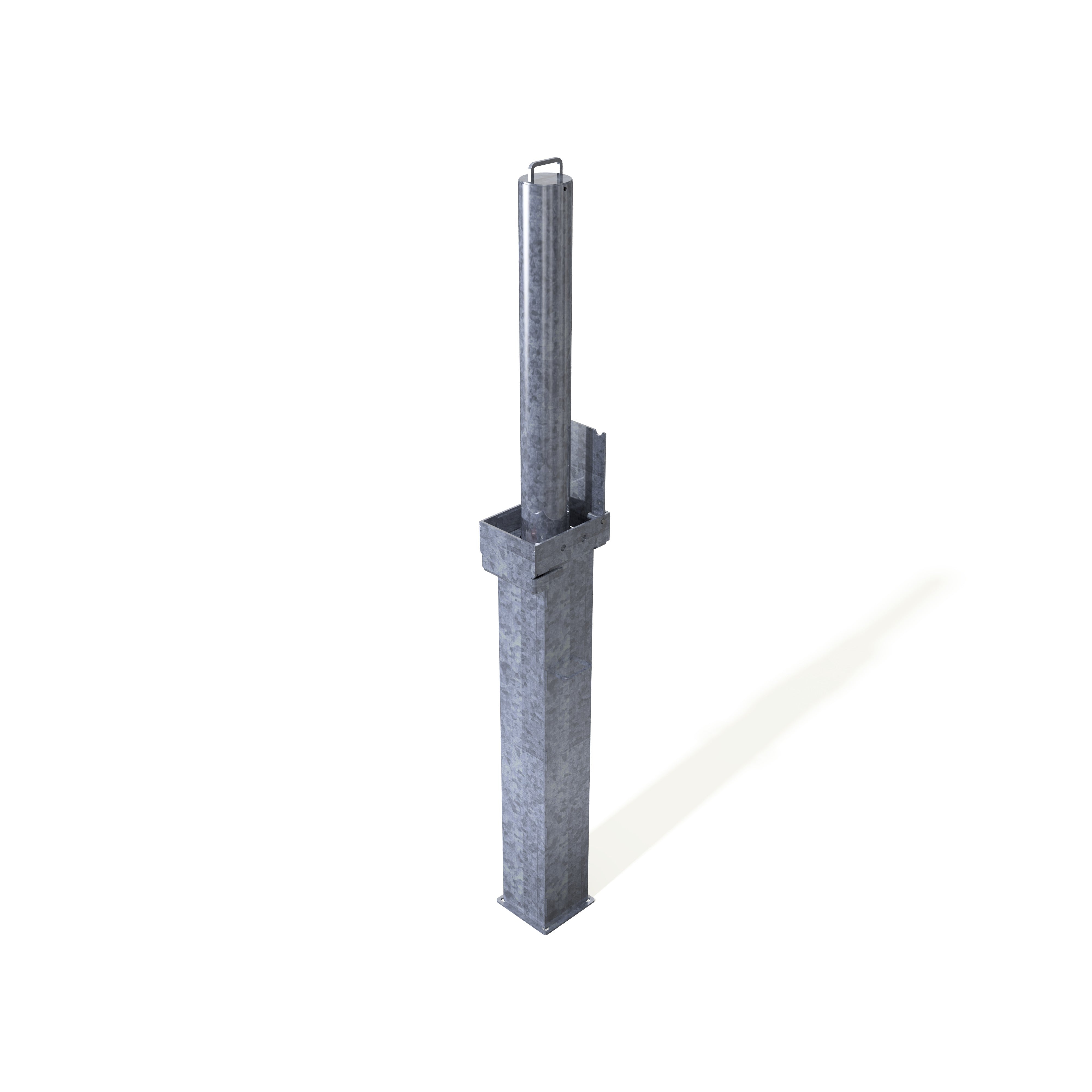Retractapost-GL 745 Telescopic Bollard - Galvanised or Galvanised & Coated - Store Fittings Direct