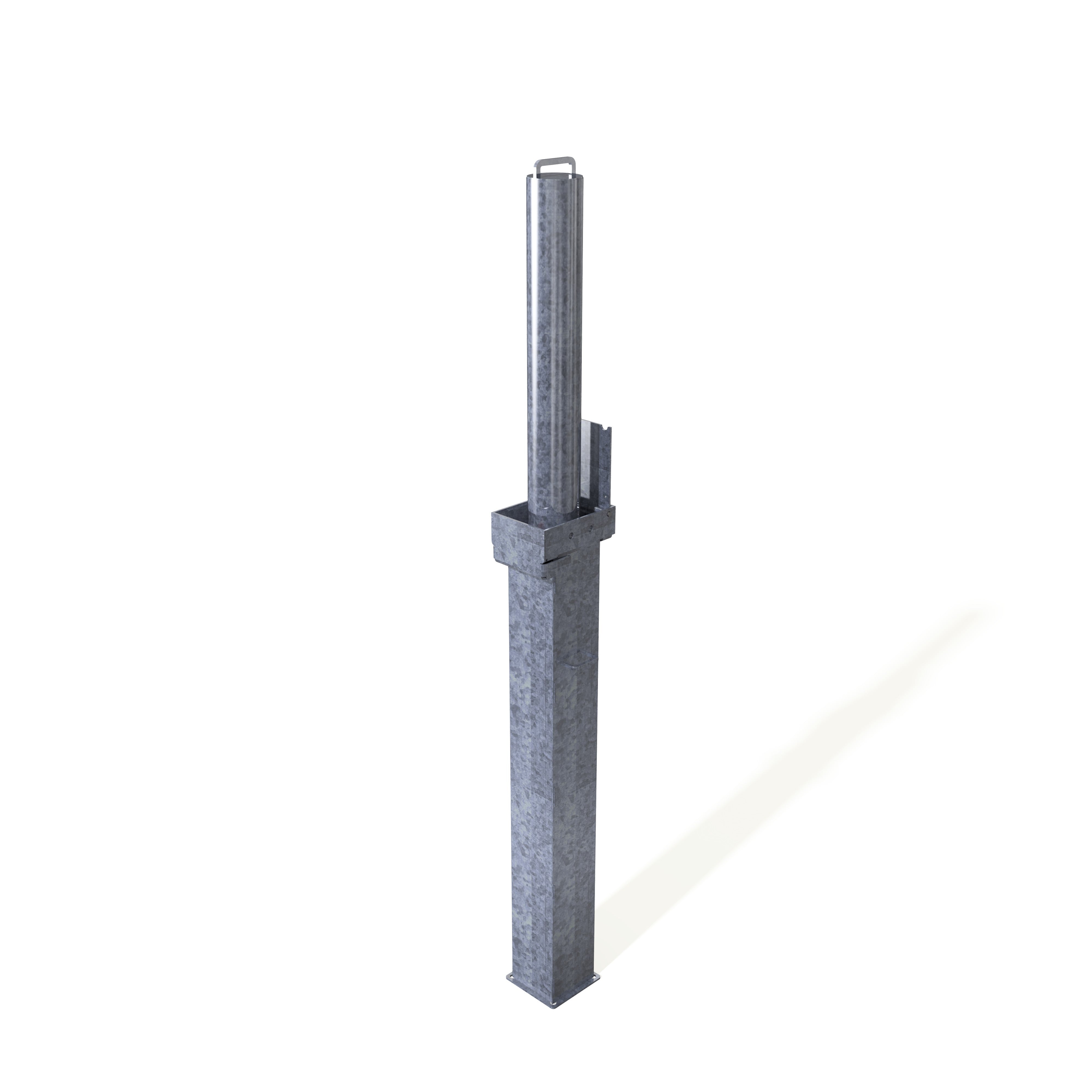 Retractapost-GL 745 Telescopic Bollard - Galvanised or Galvanised & Coated - Store Fittings Direct