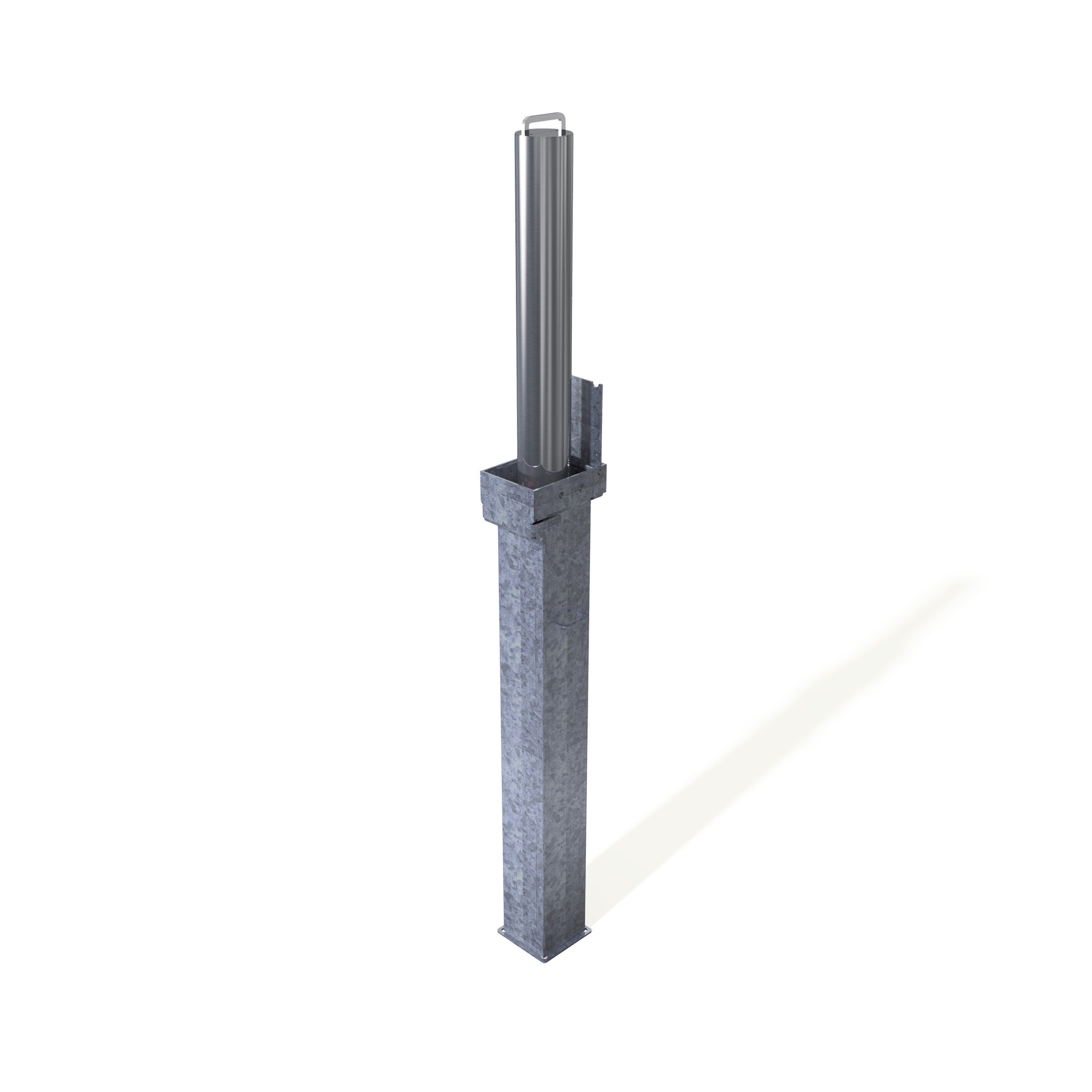 Retractapost-GL 745 Telescopic Bollard - Stainless Steel - Store Fittings Direct