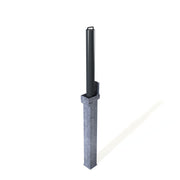 Retractapost-GL 900 Lift Assist Telescopic Bollard - Galvanised or Galvanised & Coated - Store Fittings Direct