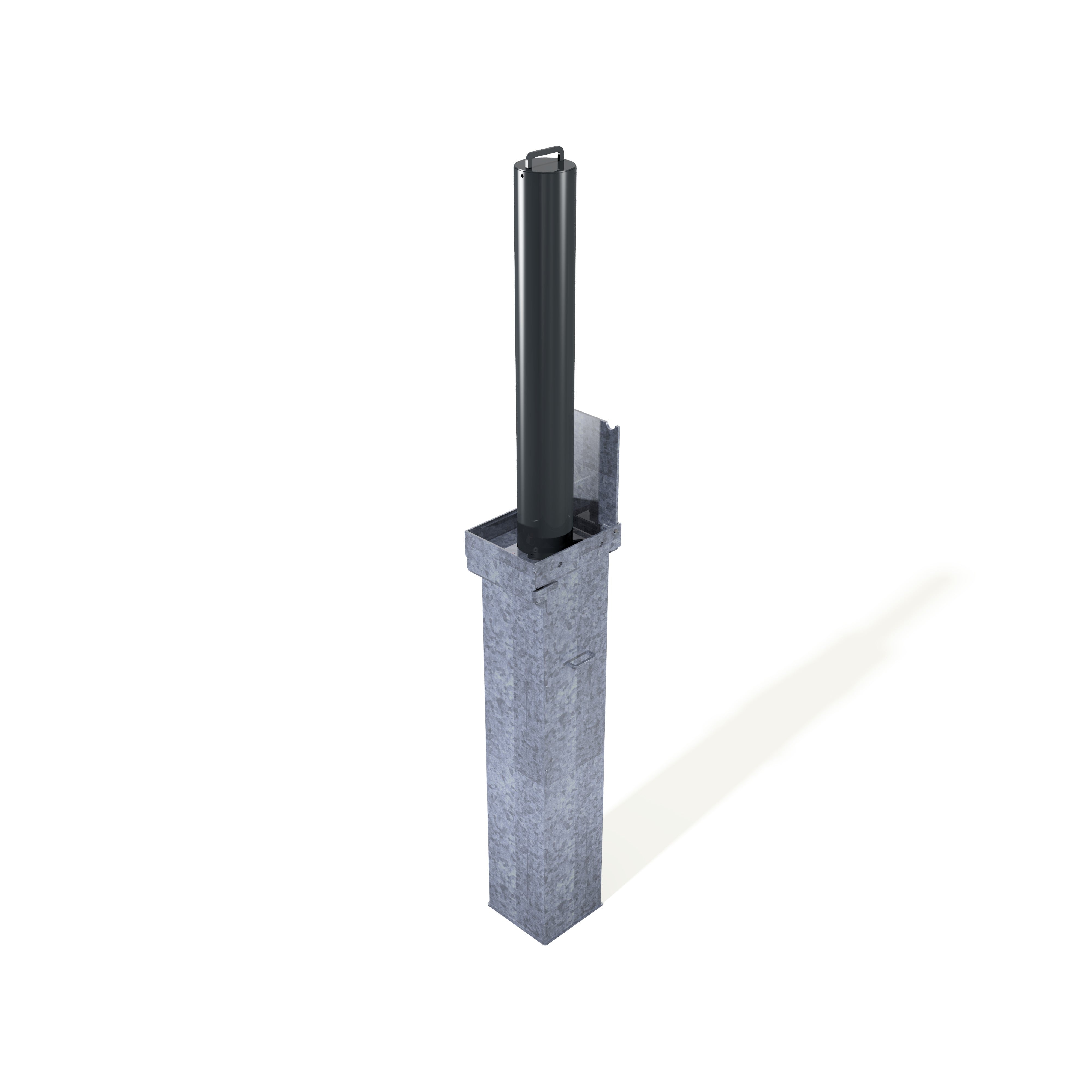 Retractapost-GL 900 Lift Assist Telescopic Bollard - Galvanised or Galvanised & Coated - Store Fittings Direct